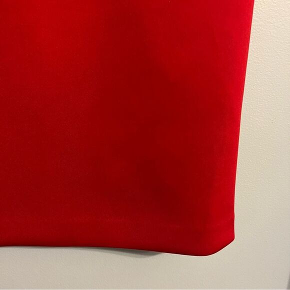 Calvin Klein Women's Red Sleeveless V-Neck Scuba Sheath Dress Sz 4 NWT🏷 - Picture 15 of 16